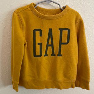 Gap Kids' Pullover Long Sleeve Crew Neck Sweatshirt Gold Yellow
